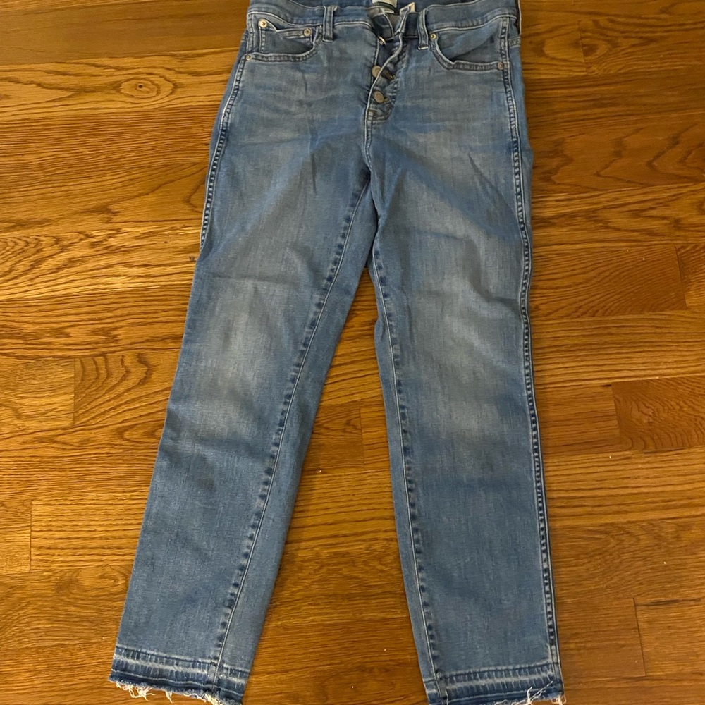 J. Crew Vintage Straight Buttonfly Jeans, 27